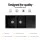 Cefito Granite Stone Double Bowl Kitchen Sink 116x50cm Black – Heat & Scratch Resistant, 10-year warranty, Food Safe