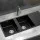 Cefito Granite Stone Double Bowl Kitchen Sink 116x50cm Black – Heat & Scratch Resistant, 10-year warranty, Food Safe