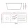 Cefito Double Bowl Granite Kitchen Sink 116x50cm - White, Scratch & Heat Resistant, 10-year warranty, Premium Quality