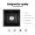 Cefito 38x38cm Black Granite Kitchen Sink - Durable Single Bowl, Heat & Scratch Resistant with R15 Corners & Strainer
