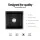 Cefito 45x45cm Granite Kitchen Sink, Black Single Bowl – Durable, Heat & Scratch Resistant, Easy-Clean R10 Corners