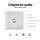 Cefito 45x45cm White Granite Kitchen Sink - Single Bowl, Heat & Scratch Resistant, Food Grade Material, 10-year warranty