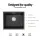 Cefito 55x45cm Granite Kitchen Sink - Black Single Bowl, Heat & Scratch Resistant, 10-year warranty, Food Grade Material