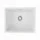 Cefito Granite Kitchen Sink 55x45cm White - Durable Single Bowl, Scratch & Heat Resistant, Easy-Clean, 10-year warranty