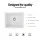 Cefito Granite Kitchen Sink 55x45cm White - Durable Single Bowl, Scratch & Heat Resistant, Easy-Clean, 10-year warranty