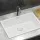 Cefito 70x45cm White Granite Kitchen Sink, Single Bowl – Durable, Heat & Scratch Resistant, 10-year warranty, Easy Clean