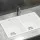 Cefito 77x45cm White Granite Double Bowl Kitchen Sink - Scratch & Heat Resistant, 10-year warranty, Hygienic, Durable