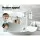 Cefito Chrome Bathroom Basin Mixer Tap - Tall Square Faucet, Drip-Free Ceramic Cartridge, WELS 5-Star, 315mm x 115mm