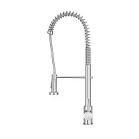 Cefito Kitchen Mixer Tap: Chrome Pull-Down Faucet, 360° Swivel, Drip-Free, 66.3cm, Brass &amp; Stainless Steel