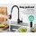 Cefito Matte Black Kitchen Mixer Tap, Pull Out Spray, 360° Swivel, Solid Brass & Stainless Steel, WELS-Certified