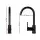 Cefito Kitchen Mixer Tap, Brass and ABS Plastic, 32.5cm x 17.9cm, Matte Black, 360° Swivel, Drip-Free,