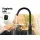 Cefito Kitchen Mixer Tap, Brass and ABS Plastic, 32.5cm x 17.9cm, Matte Black, 360° Swivel, Drip-Free,
