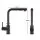 Cefito Black Kitchen Mixer Tap: 2-Mode Pull-Out, Brass/ABS, 360° Swivel, WELS 6 Star, 35-38