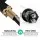 Cefito Black Kitchen Mixer Tap: 2-Mode Pull-Out, Brass/ABS, 360° Swivel, WELS 6 Star, 35-38