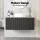 Cefito 900mm Black Timber Vanity Unit – Wall Hung Bathroom Cabinet with Sintered Stone Countertop & Soft-Close Drawer