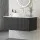 Cefito 900mm Black Timber Vanity Unit – Wall Hung Bathroom Cabinet with Sintered Stone Countertop & Soft-Close Drawer