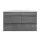 Cefito Vanity Unit with Basin, Eco-Friendly MDF, 915mm, Cement/White, Modern Bathroom Cabinet, Scratch-Resistant