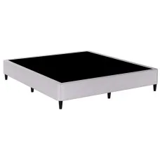 Artiss King Size Bed Frame, Metal, Grey, 200x181cm, Premium Fabric Cover, Durable Slats, Stylish Bedroom Furniture