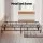 Artiss King Size Bed Frame, Metal, Grey, 200x181cm, Premium Fabric Cover, Durable Slats, Stylish Bedroom Furniture