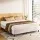 Artiss King Size Bed Frame, Metal, Grey, 200x181cm, Premium Fabric Cover, Durable Slats, Stylish Bedroom Furniture