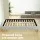 Artiss Queen Size Bed Frame, Faux Linen, Beige, 217x160x33cm - Stylish Hardwood Slat Support for Cosy Sleep