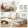 Artiss Queen Compression Bed Frame Boucle Cream Teddy Velvet 80kg/m³ High Density No Assembly 25cm Low Profile