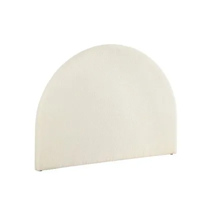 Artiss Grei Queen Bed Headboard Boucle Fabric White, Contemporary Arch Shape, Sturdy Frame, Easy Assembly