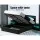 Artiss Cole Queen Size Bed Frame with LED Lights, Black PVC Leather, Gas Lift Storage, Steel & Wood Construction