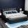 Artiss King Size Gas Lift Bed Frame - Charcoal Faux Linen, Tufted Headboard, Ample Storage, Steel & Wood Construction
