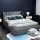 Artiss Queen Size Bed Frame with Gas Lift Storage, Grey Faux Linen, Tufted Headboard, High Density Foam Padding
