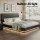 Artiss LUMI King Size LED Gas Lift Bed Frame Black Upholstered Storage with LED Lighting 16 Colours 4 Modes