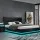 Artiss LUMI King Size LED Gas Lift Bed Frame Black Upholstered Storage with LED Lighting 16 Colours 4 Modes