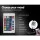 Artiss LUMI Queen Bed Frame - Black PVC Leather, LED Lights, Gas Lift Storage, High Density Foam, 16 Colours