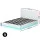 Artiss LUMI Queen Bed Frame with LED Lights & Gas Lift Storage, White PVC Leather, 16 Colours, Easy Assembly