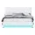 Artiss LUMI Queen Bed Frame with LED Lights & Gas Lift Storage, White PVC Leather, 16 Colours, Easy Assembly