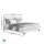 Artiss Neo Double Bed Frame in White - Modern PVC Leather Upholstery with Sturdy Wood & Metal Design