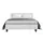 Artiss Neo Double Bed Frame in White - Modern PVC Leather Upholstery with Sturdy Wood & Metal Design