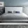 Artiss Neo Double Bed Frame in White - Modern PVC Leather Upholstery with Sturdy Wood & Metal Design
