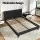 Artiss Neo Queen Bed Frame - Charcoal Faux Linen, Modern Design, High-Density Foam, Sturdy Wood & Metal Build