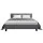 Artiss Neo Queen Bed Frame - Grey Faux Linen, High-Density Foam, Sturdy Wood & Metal, Easy Assembly