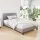 Artiss Neo Single Bed Frame Grey - Modern Faux Linen, High-Density Foam, Solid Wood & Metal Connectors