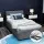 Artiss Nino King Single Bed Frame, Gas Lift Storage, Faux Linen Upholstered, Grey, Steel/Wood Frame, Easy Assembly