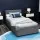 Artiss Nino King Single Bed Frame, Gas Lift Storage, Faux Linen Upholstered, Grey, Steel/Wood Frame, Easy Assembly