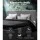 Artiss Nino Queen Size Gas Lift Bed Frame, Grey - Faux Linen Upholstery, Storage, Steel Frame, Padded Headboard