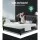 Artiss Pier Queen Bed Frame - Charcoal Linen, Tufted Wing Headboard, Steel & Wood Construction, French Provincial Style