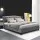 Artiss Pier Bed Frame Queen Size Grey French Provincial Style, Linen Fabric, Tufted Headboard, Sturdy Steel Frame