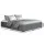 Artiss Toki Double Size Gas Lift Bed Frame Grey Linen Upholstered with Storage Base and Wooden Slats 202x144cm