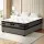 Artiss King Single Bed Frame & Giselle 36cm Mattress Set - Grey, Gas Lift Storage, Faux Linen, High Density Foam