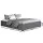 Artiss Toki Queen Size Bed Frame with Gas Lift Storage - Grey Linen, High-Density Foam, Steel Reinforced, Wood Slats