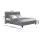 Artiss Vanke Double Size Bed Frame Grey Upholstered Faux Linen, Tufted Headboard, Solid Wood Slats, Sturdy Metal Frame